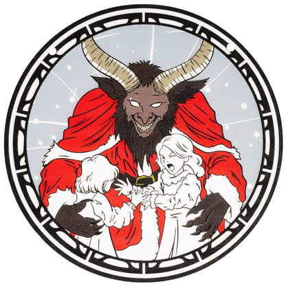 Krampus 6-Inch Suncatcher Monster Halloween Christmas Ornament Window Hanging Home Decor Gift