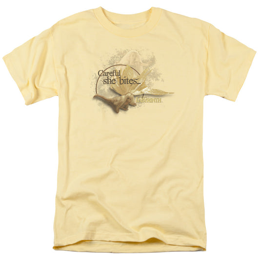 Labyrinth She Bites Mens T Shirt Yellow
