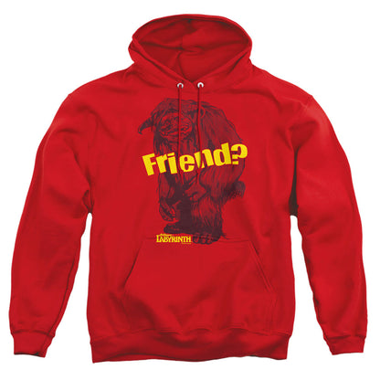 Labyrinth Ludo Friend Mens Hoodie Red