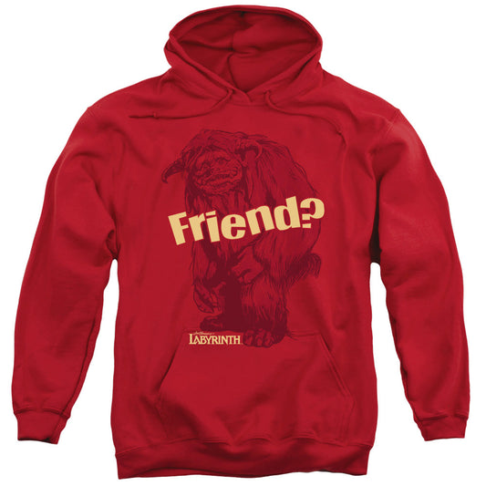 Labyrinth Ludo Friend Mens Hoodie Red