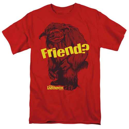 Labyrinth Ludo Friend Mens T Shirt Red