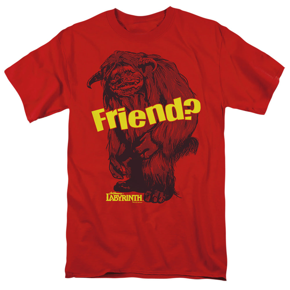 Labyrinth Ludo Friend Mens T Shirt Red
