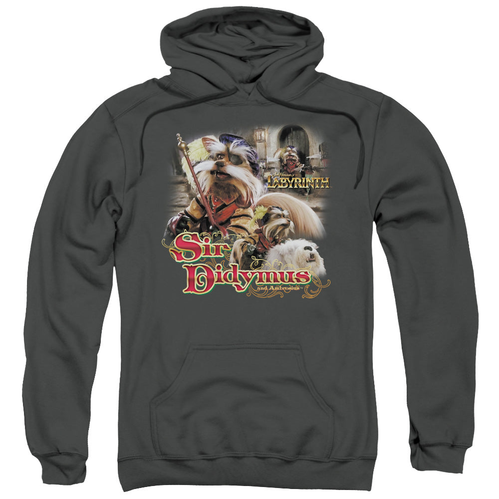 Labyrinth Sir Didymus Mens Hoodie Charcoal