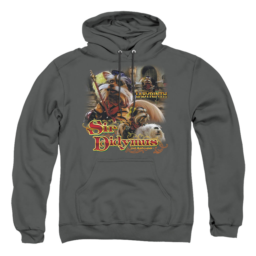 Labyrinth Sir Didymus Mens Hoodie Charcoal