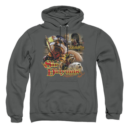 Labyrinth Sir Didymus Mens Hoodie Charcoal