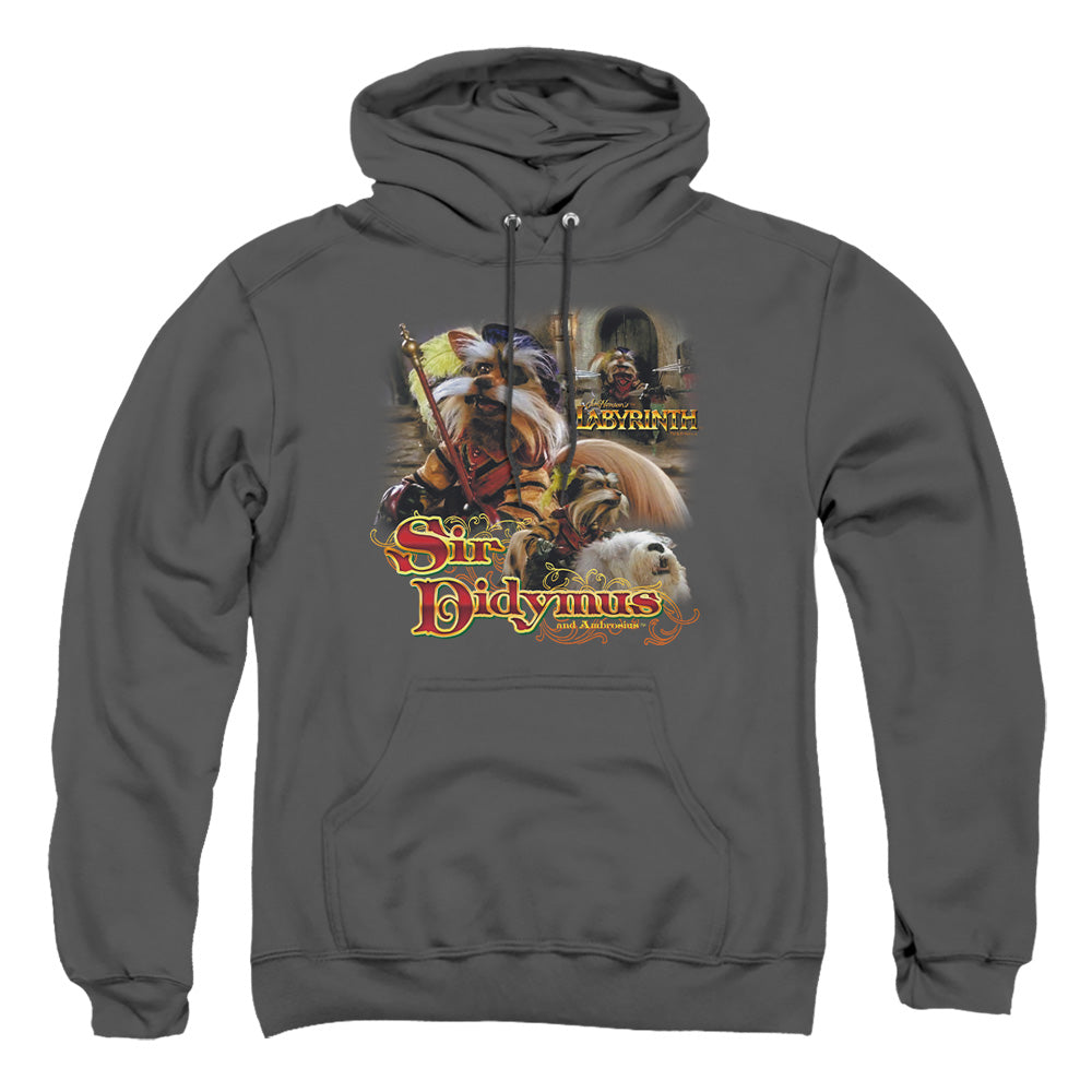 Labyrinth Sir Didymus Mens Hoodie Charcoal