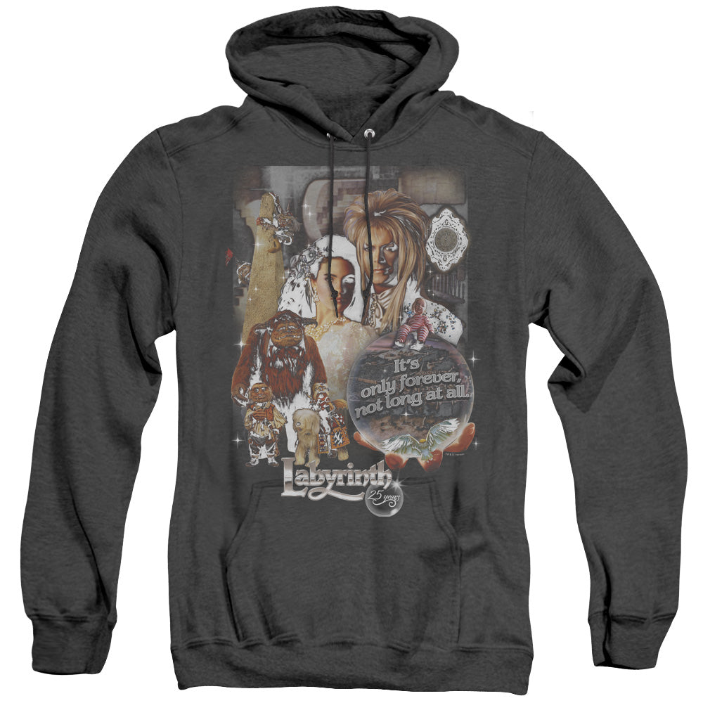 Labyrinth 25 Years Of Magic Heather Mens Hoodie Black