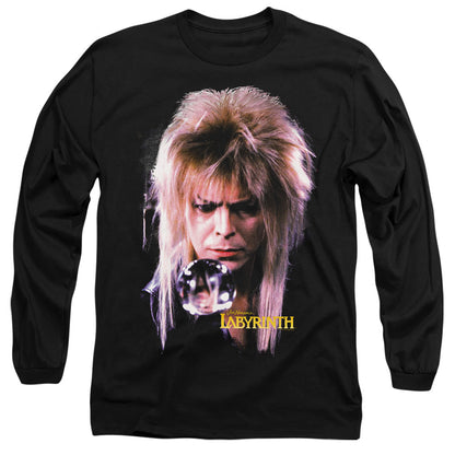 Labyrinth Goblin King Mens Long Sleeve Shirt Black Officially Licensed