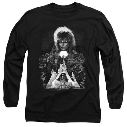 Labyrinth Castle Mens Long Sleeve Shirt Black Officially Licensed