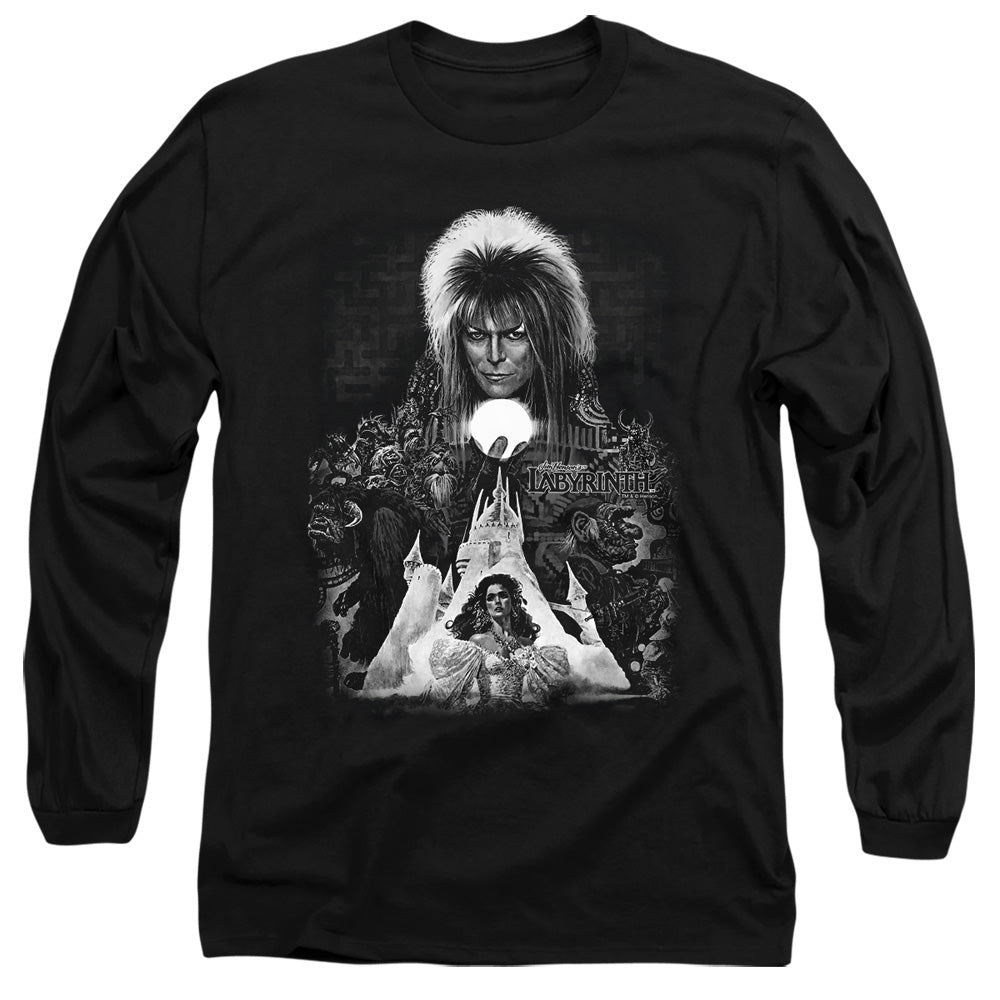 Labyrinth Castle Mens Long Sleeve Shirt Black Officially Licensed