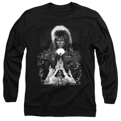 Labyrinth Castle Mens Long Sleeve Shirt Black Officially Licensed