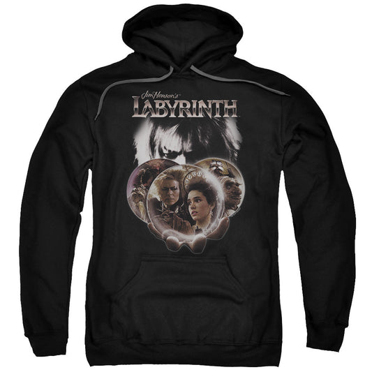Labyrinth Globes Mens Hoodie Black