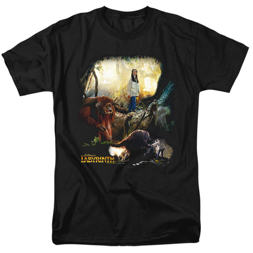 Labyrinth Sarah & Ludo Mens T Shirt Black