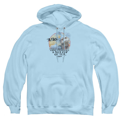 Labyrinth Tea Mens Hoodie Light Blue