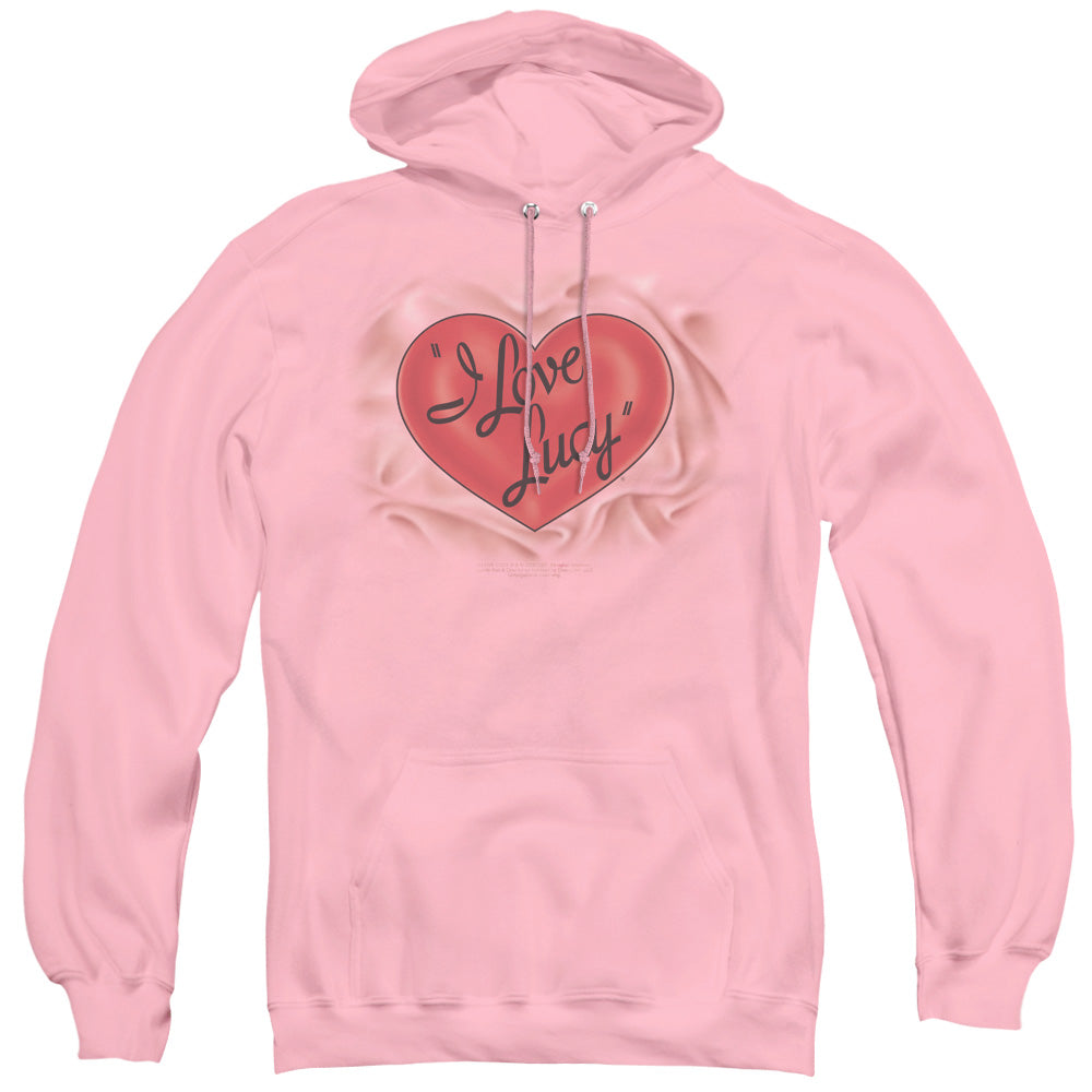 I Love Lucy Classic Logo Mens Hoodie Pink