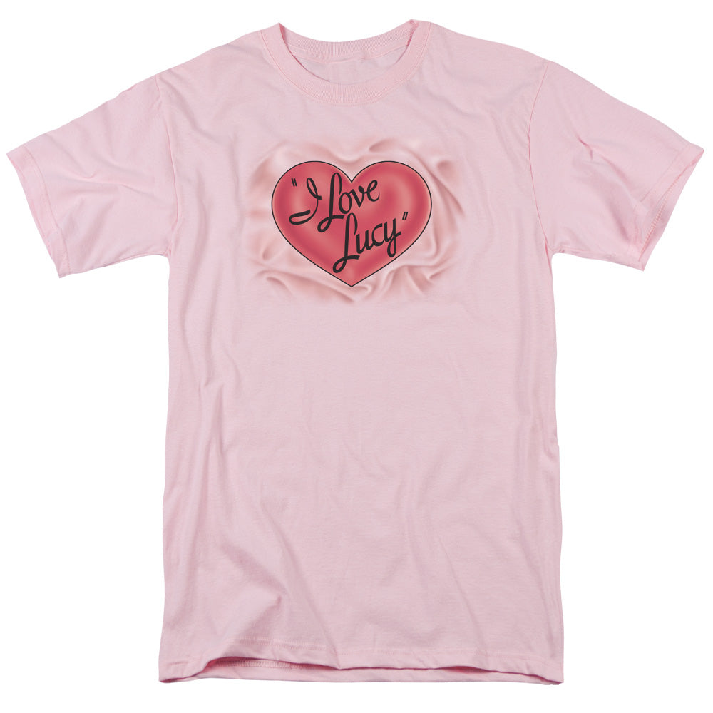 I Love Lucy Classic Logo Mens T Shirt Pink