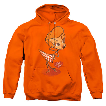 I Love Lucy Vintage Doll Mens Hoodie Orange