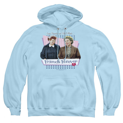 I Love Lucy Friends Forever Mens Hoodie Light Blue