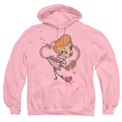 I Love Lucy Fun Girl Mens Hoodie Pink