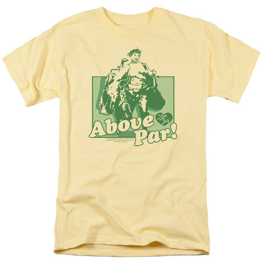 I Love Lucy Above Par Mens T Shirt Banana