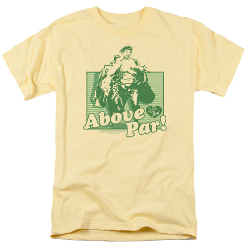 I Love Lucy Above Par Mens T Shirt Banana