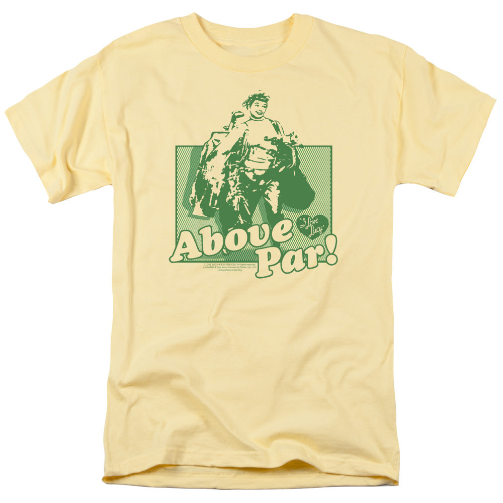 I Love Lucy Above Par Mens T Shirt Banana