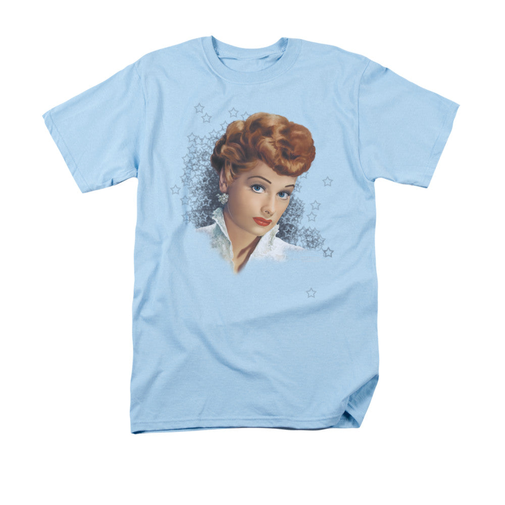 I Love Lucy What A Star Mens T Shirt Light Blue