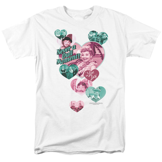 I Love Lucy Never A Dull Moment Mens T Shirt White