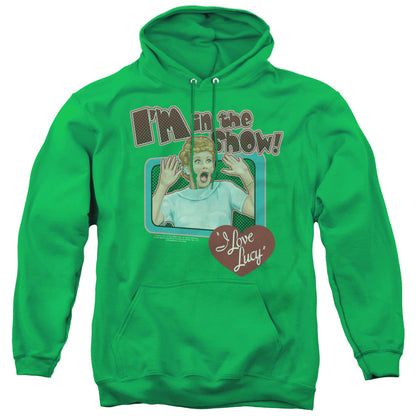 I Love Lucy Put Me in the Show Mens Hoodie Kelly Green