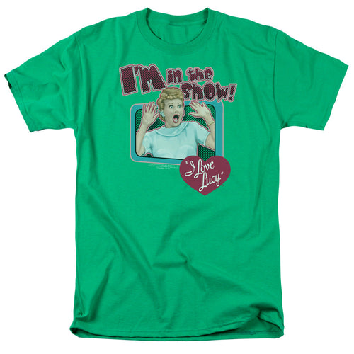 I Love Lucy Put Me In The Show Mens T Shirt Kelly Green