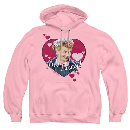 I Love Lucy Im Lucy Mens Hoodie Pink
