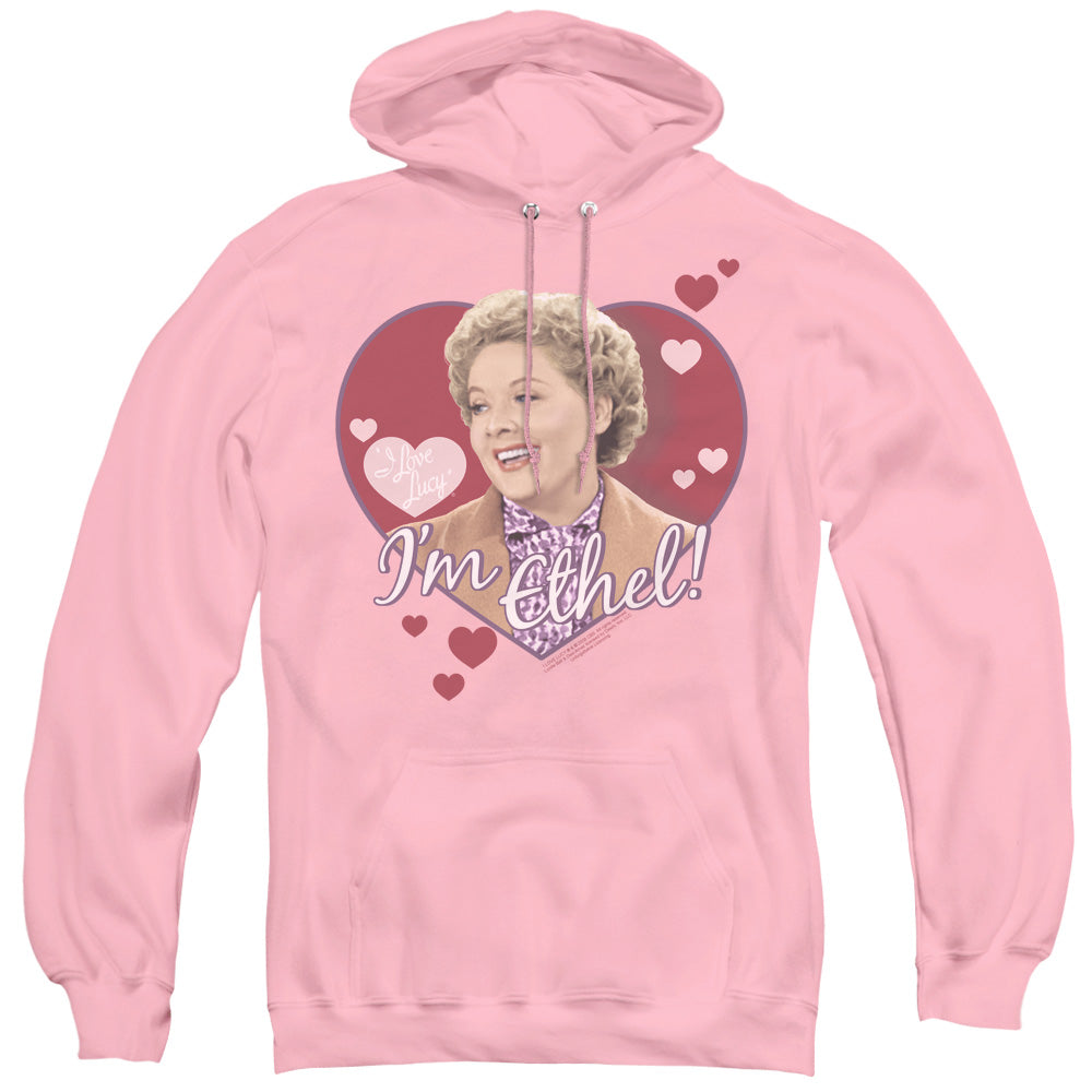 I Love Lucy Im Ethel Mens Hoodie Pink