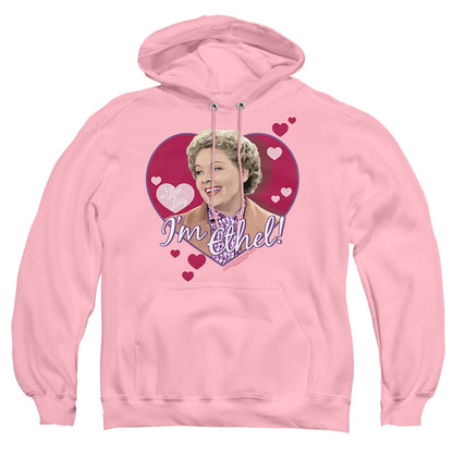 I Love Lucy Im Ethel Mens Hoodie Pink