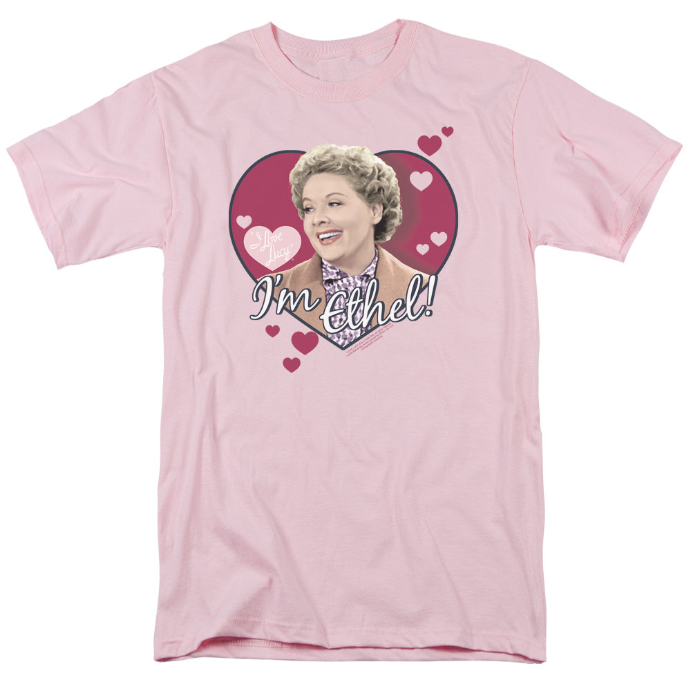 I Love Lucy Im Ethel Mens T Shirt Pink
