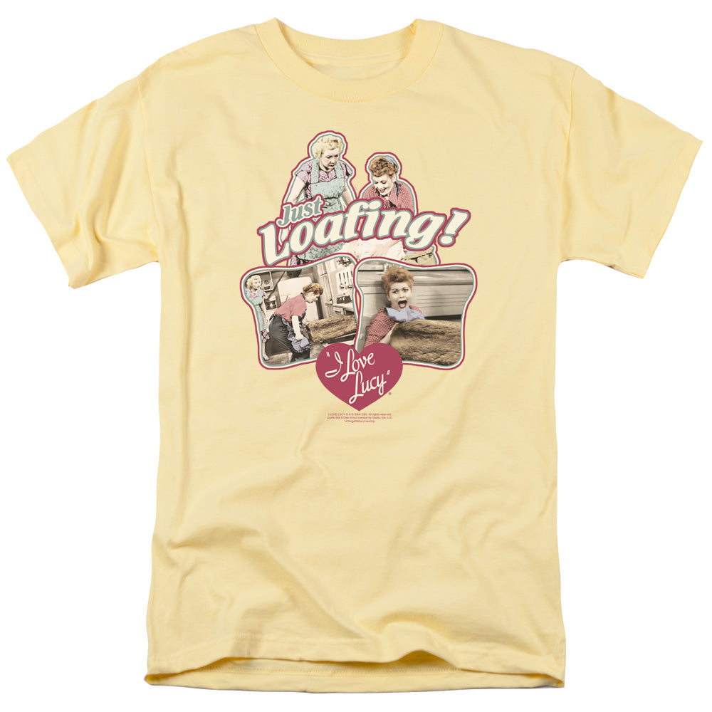 I Love Lucy Just Loafing Mens T Shirt Banana
