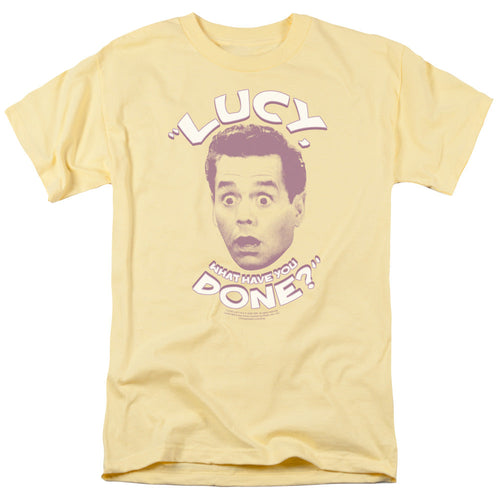 I Love Lucy What Have You Done Mens T Shirt Banana