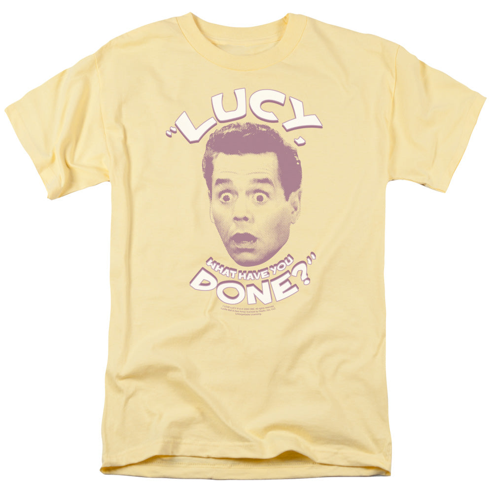 I Love Lucy What Have You Done Mens T Shirt Banana