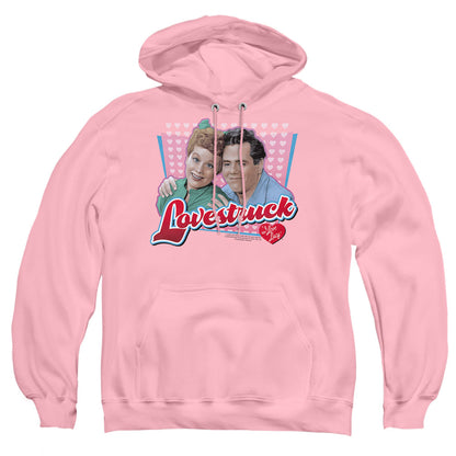 I Love Lucy Lovestruck Mens Hoodie Pink