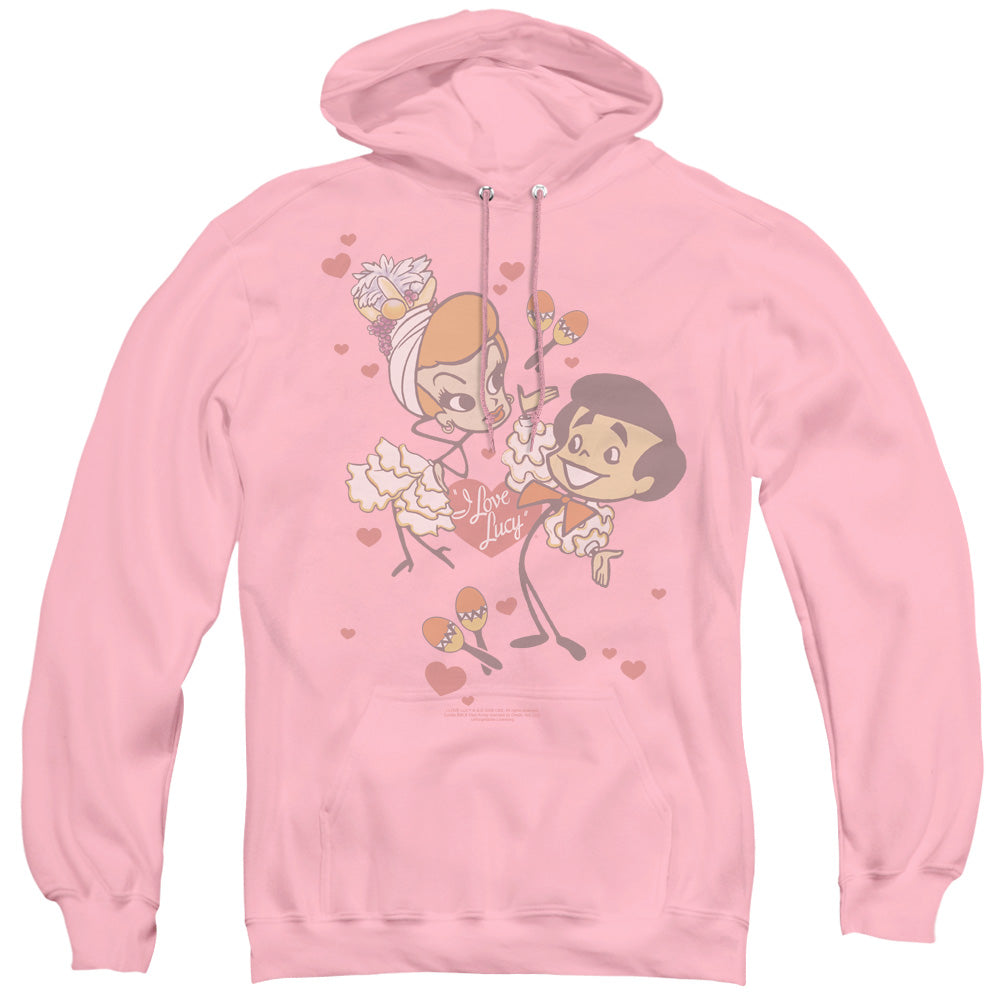 I Love Lucy Rumba Dance Mens Hoodie Pink