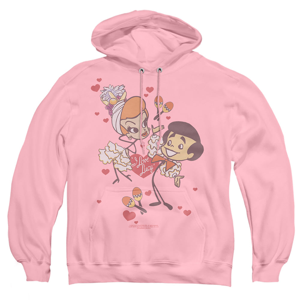 I Love Lucy Rumba Dance Mens Hoodie Pink