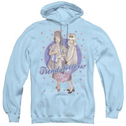 I Love Lucy Trend Setters Mens Hoodie Light Blue