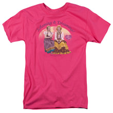 Load image into Gallery viewer, I Love Lucy Scheming and Dreaming Mens T Shirt Hot Pink
