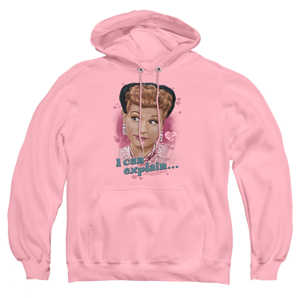 I Love Lucy I Can Explain Mens Hoodie Pink