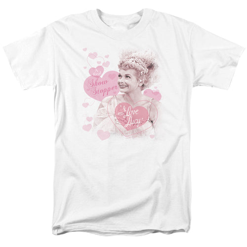 I Love Lucy Show Stopper Mens T Shirt White
