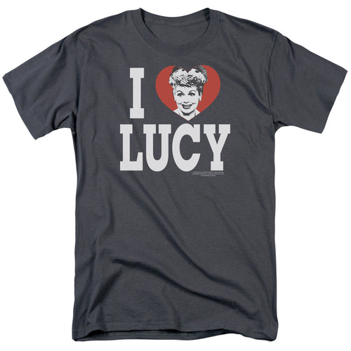 I Love Lucy I Love Lucy Mens T Shirt Charcoal