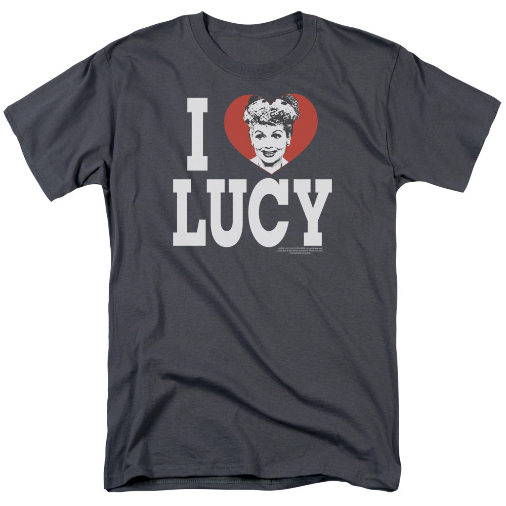 I Love Lucy I Love Lucy Mens T Shirt Charcoal