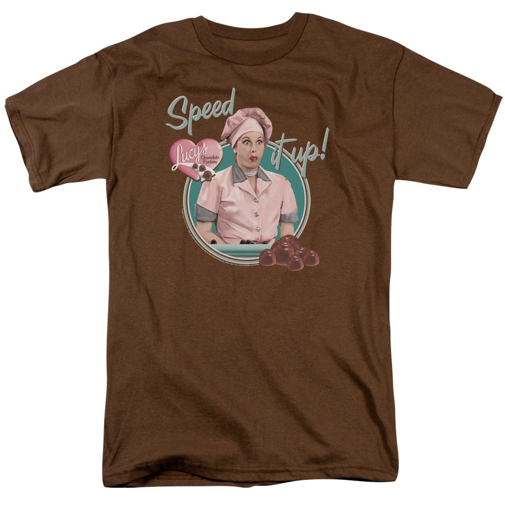 I Love Lucy Speed It Up Mens T Shirt Coffee