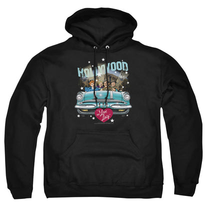 I Love Lucy Hollywood Road Trip Mens Hoodie Black