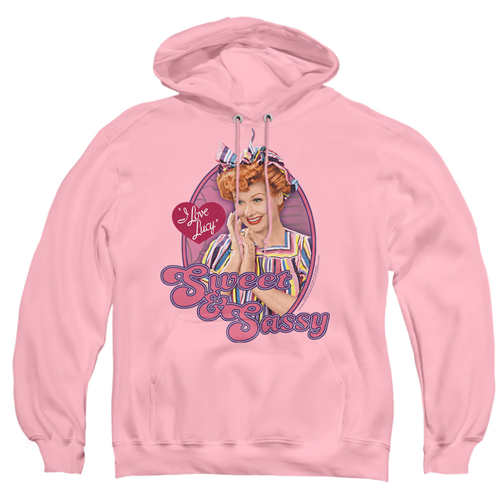 I Love Lucy Sweet And Sassy Mens Hoodie Pink