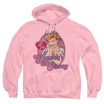 I Love Lucy Sweet And Sassy Mens Hoodie Pink